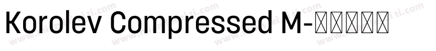 Korolev Compressed M字体转换